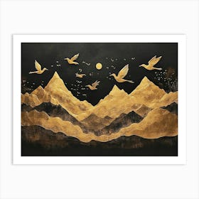 Doves In The Sky Art Print