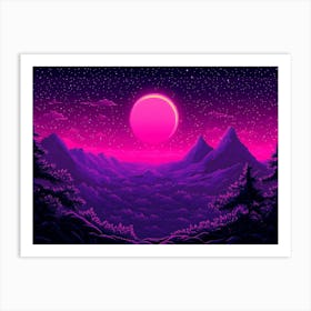 Purple Mountains 1 Art Print