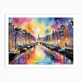 Amsterdam Canal 26 Art Print