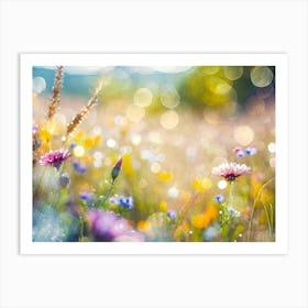 Field Of Country Wildflowers 3 Art Print