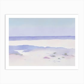 Watercolor Of A Beach Art Print