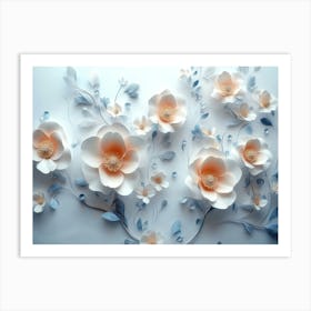 Paper Flowers 103 Art Print