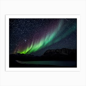 Aurora Borealis Beautiful Northern Lights Nature Art Print