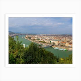 Panorama Of Budapest Art Print