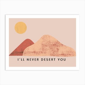 Desert Love Art Print