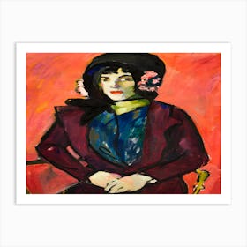 Woman In A Hat 6 Art Print