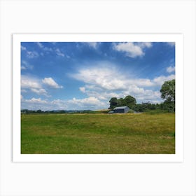 Field With A Barn Art Print