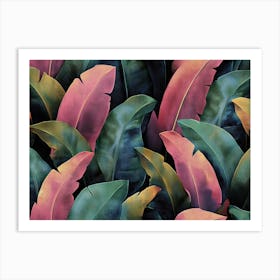 Tropical Leaves 10 Art Print