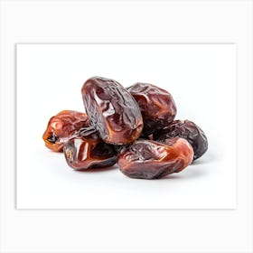 Dates On A White Background 7 Art Print