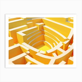 Maze Stock Videos & Royalty-Free Footage Art Print