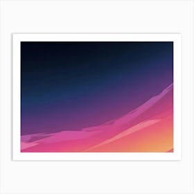 Abstract Brushstroke Background In Pink, Purple, And Blue Art Print