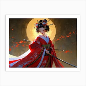 Geisha 6 Art Print