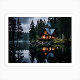 Cabin In The Woods 1 Art Print