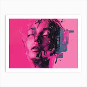 Abstract Portrait Of A Woman 13 Art Print