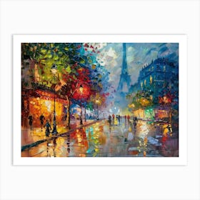 Paris In The Rain 1 Art Print