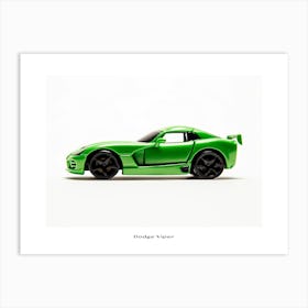 Toy Car Dodge Viper Green Poster Art Print