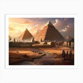 Egyptian Pyramids Art Print