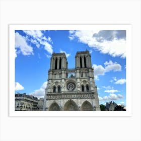 The Towers of Old Notre Dame Cathedral (Paris Series) Art Print