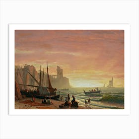Fishing, Albert Bierstadt Art Print