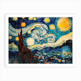 Contemporary Artwork Inspired By Vincent Van Gogh 13 Art Print