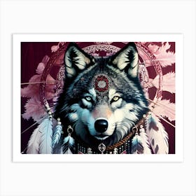 Wolf Painting 28 Art Print