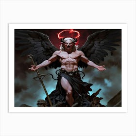 Demons And Angels 1 Art Print