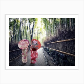 Bamboo Forest In Kyoto Art Print