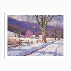 Winter Road 3 Art Print