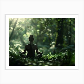 A Serene Meditation Scene Art Print