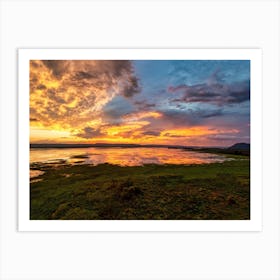 Sunset Over Lake Victoria Art Print