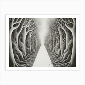 Path Through The Forest Art Print