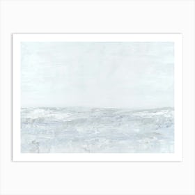 Calming - Modern Abstract Coastal Water Ocean Landscape Painting Wall Art Art Print