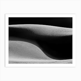 Sand Dunes With Shadows Art Print