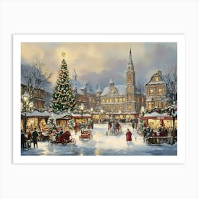 Christmas Market 5 Art Print