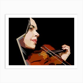 Vintage Woman Violinist Art Print