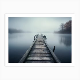 Pier In The Fog 2 Art Print