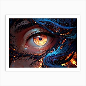 Eye Of A Woman Art Print