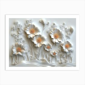 Flowers In A Field Art Print