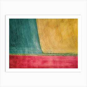 Aerial Fields Art Print