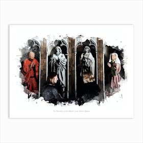 The Adoration Of The Mystic Lamb, Ghent, Belgium Art Print