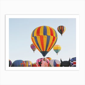 Hot Air Balloon Scenery Art Print