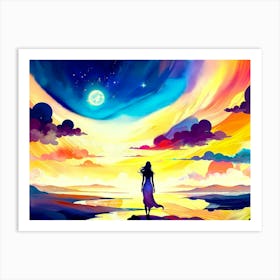 wnen the day meets the night Art Print