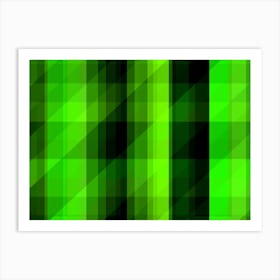 Shades of Green Art Print