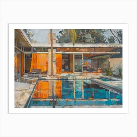 House By The Pool Art Print