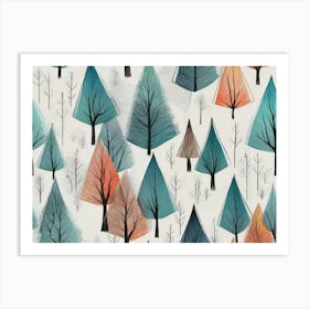 Forest Of Trees Art Print