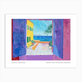 Saint Tropez From The Window Series Poster Painting 4 Art Print