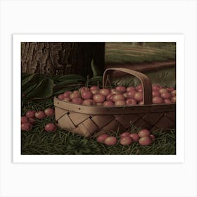 Cherry Basket Art Print