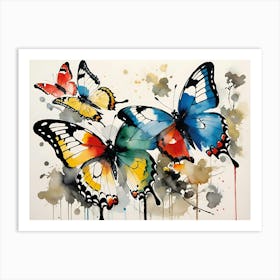 Butterfly Painting 100 Art Print