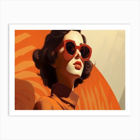 Woman In Sunglasses 11 Art Print