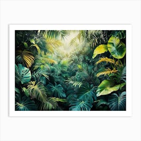 Escape To a Lush Rainforest with This Stunning 3d Artwork Art Print